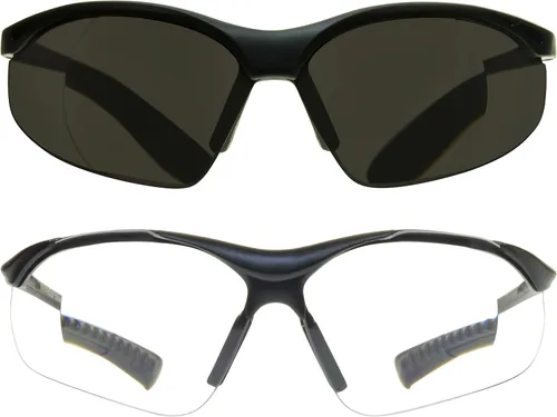 Vista 11 de proSPORT Gafas de seguridad para lector de lentes completas, transparentes o ahumadas, curva envolvente, no bifocales