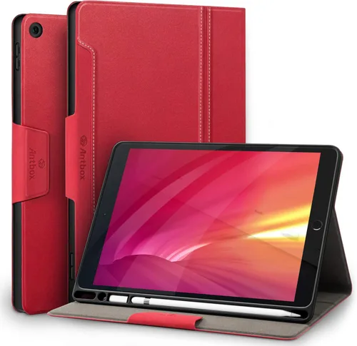 Vista 10 de Antbox Funda para iPad de 9ª generación/iPad de 8ª generación con portalápices Funda inteligente de cuero vegano para iPad de 10.2 pulgadas 9ª/8ª/7ª