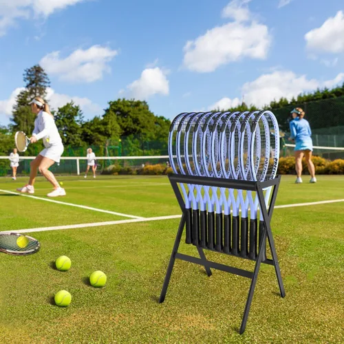 Vista 6 de Tennis Racket Storage Rack Stand,Tennis Racket Holder,Tennis Racquet Storage Rack Durable and Storable