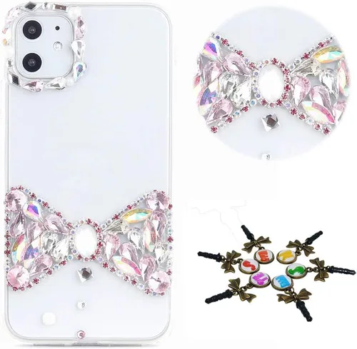 Vista 24 de STENES Sparkle - Funda para teléfono compatible con Samsung Galaxy Z Flip 2 5G - Elegante - Funda 3D hecha a mano para parejas, ciervos, mariposas