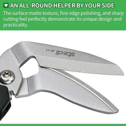 Vista 6 de stedi - Tijeras de 9 Pulgadas, Tijeras Resistente, Tijeras Multiusos, Tijeras para Cartón y Alfombra, Mango de TPR, Hojas Extremadamente Afiladas