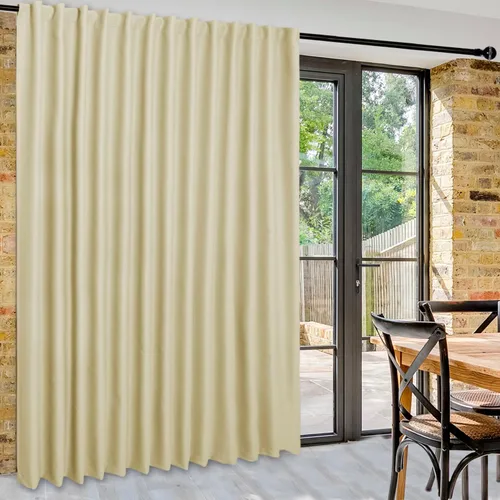 Vista 17 de DWCN Cortinas para puerta corrediza de patio - Cortinas extra anchas para puerta de vidrio, panel de cortina divisora de habitación con privacidad