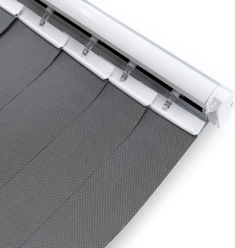 Vista 12 de LETAU Persianas verticales solares inalámbricas, 5% tela de malla, ajuste ligero, reduce el deslumbramiento solar, protección UV, persianas beige