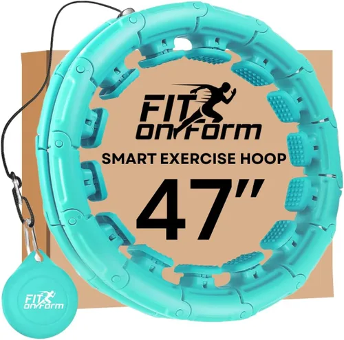 Vista 10 de FIT ON FORM Infinity Weighted Hula Hoop for Adults Weight Loss, Smart Exercise Hola Circle Hoop for Women Abs Workout