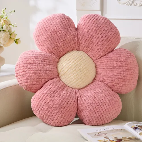 Vista 25 de Almohada de Flores, Almohadas Verde Salvia Lindas Margaritas Almohada Decorativa Cojín de Asiento Decorativo para el Hogar para Cama, Sofá, Sofá