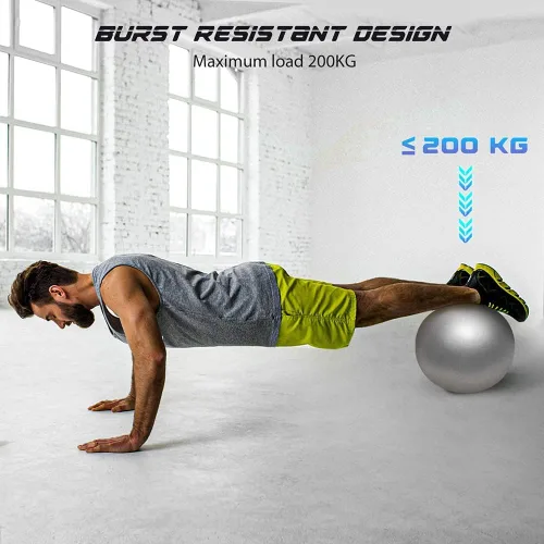 Vista 2 de Pelota de Ejercicio de Pilates de 9 Pulgadas Mini Pelota de Ejercicio para Barra, Yoga, Estabilidad, Entrenamiento en Gimnasio Bolas