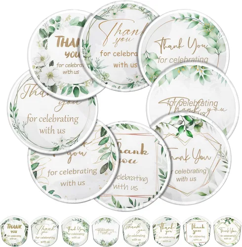 Vista 15 de Gejoy 24 ventiladores de disco volador plegables botánicos abstractos, de mano, compactos, de refrigeración, multirol, para juegos al aire libre