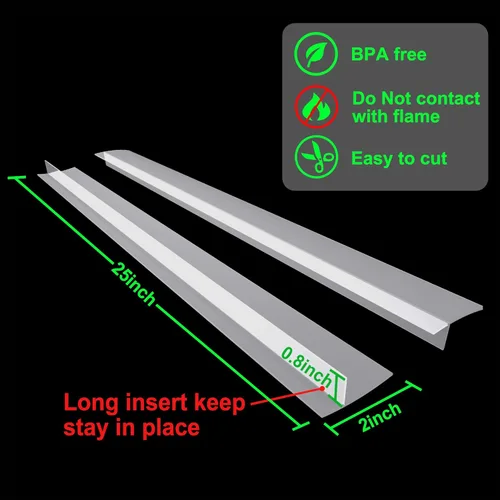 Vista 75 de KindGa Fundas para huecos de estufa, relleno de silicona para encimera, 30 pulgadas, se puede cortar a cualquier tamaño para un espacio de 0.2 a 1