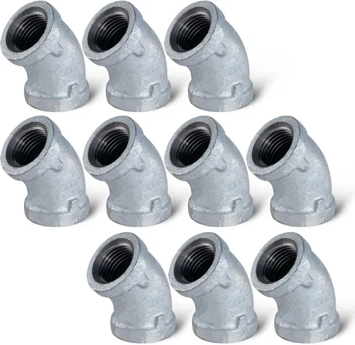 Vista 10 de Supply Giant GMFF0014-10 codo, 1/4", galvanizado