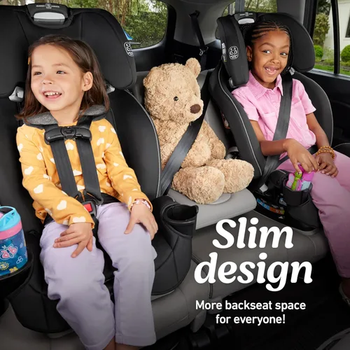 Vista 3 de Asiento de coche convertible 3 en 1 Graco Slimfit Diseño delgado y cómodo que ahorra espacio en su asiento trasero, Darcie