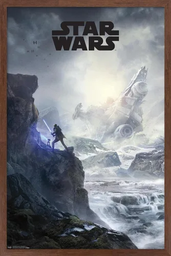 Vista 14 de Trends International Star Wars: Jedi Fallen Order - Póster de pared con clave de acantilado, 14.725 x 22.375 pulgadas, versión enmarcada de madera
