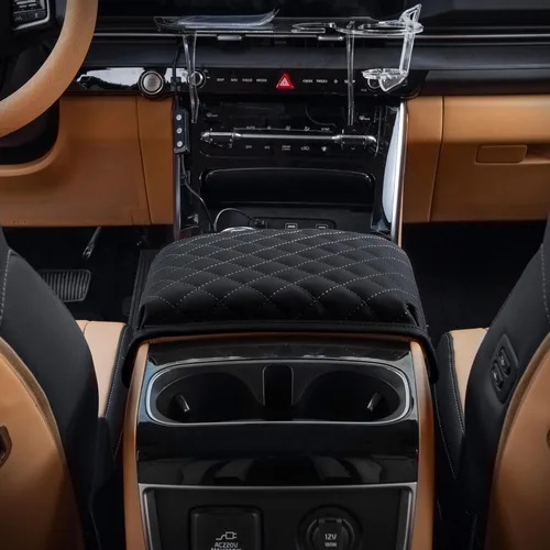 Vista 3 de KMMOTORS Carnival KA4 2020-2025 Cubierta para Consola Central, Cojín para Reposabrazos, Protector de Consola, Accesorios Carnival