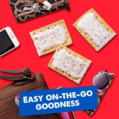 Vista 10 de Pop-Tarts - Tostadas, alimentos para el desayuno, bocadillos para niños, paquete variado, caja de 54.1oz (32 unidades)