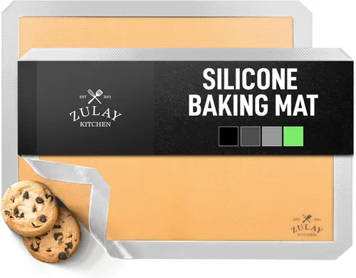 Vista 12 de Zulay Kitchen Tapete de silicona para hornear, hoja de silicona antiadherente reutilizable para horno, 16.5 x 11.6 pulgadas, gris oscuro