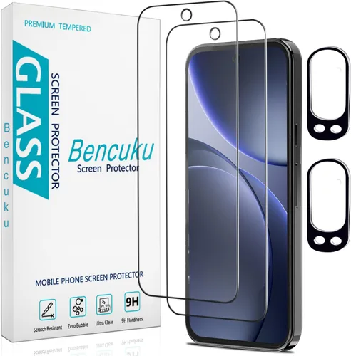 Vista 17 de Paquete de 2 protectores de pantalla de privacidad para Google Pixel 9 anti espía de vidrio templado privado con (2 unidades) protector de lente