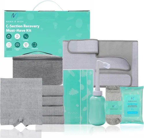 Vista 9 de Mama & Wish® Postpartum Essentials Kit – Labor and Delivery Essentials for Moms After Birth – Postpartum Recovery Kit Includes Peri Bottle, Witch