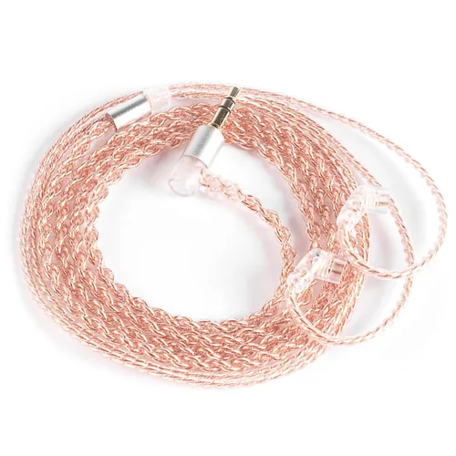 Vista 22 de KBEAR - Cable IEM ST12 de 2 pines, cable de repuesto para auriculares de monitor intrauditivo, 8 núcleos 4N OFC plateado cable de extensión de cable