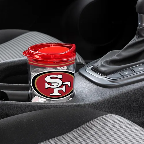 Vista 4 de Rico Industries NFL Football Vaso con aislamiento de pared doble Mayhem de 16 onzas, Tritan, con tapa