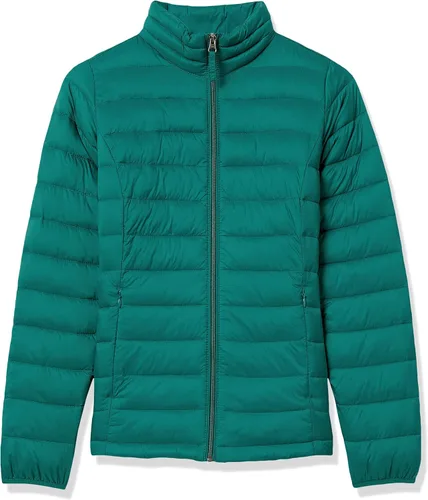 Vista 9 de Tienda Essentials - Chaqueta acolchada, ligera, de manga larga, resistente al agua y plegable, para mujer (disponible en tallas extragrandes)