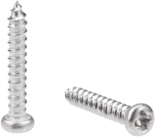 Vista 4 de uxcell Tornillos autorroscantes de 0.079 x 0.157 in Tornillo de cabeza plana Phillips Tornillos de sujeción de acero inoxidable 316 50 piezas