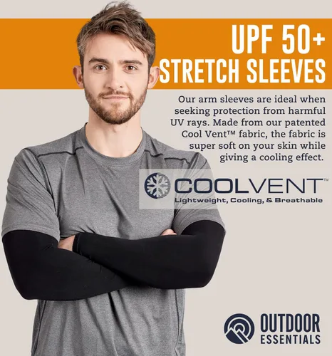 Vista 18 de Mangas de compresión de enfriamiento para hombres y mujeres, con protección solar UV UPF 50, paquete múltiple, mangas protectoras de brazos