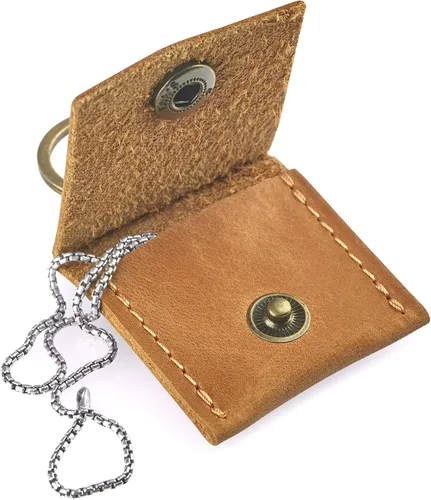 Vista 14 de Soporte de cuero para llavero, funda de viaje para anillo de boda, soporte para anillo de compromiso, bolsa para anillos, soporte para anillos