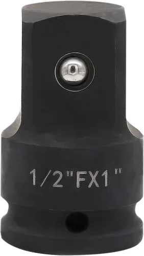 Vista 4 de Adaptador de enchufe de impacto y reductor de 1 pulgada F a 1/2 pulgada M, convertidor de acero al molibdeno cromado para construcción de automóviles