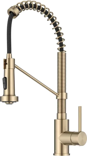 Vista 15 de Kraus Bolden - Grifo de cocina de estilo comercial de 2 funciones con mango individual extraíble en cromo, KPF-1610CH (Paquete de 1)