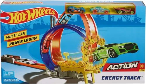 Vista 5 de Hot Wheels FKV69 Mattel Energy Track.. Die, Azul