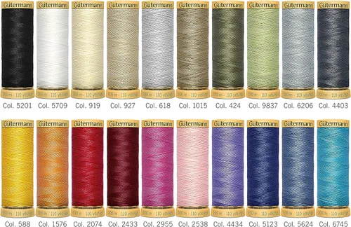 Vista 4 de Gutermann - Juego de hilos, multicolor, 100 m