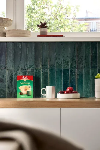 Vista 2 de Melitta Bolsas de filtro tamaño 102 Aroma Zones, paquete de 80