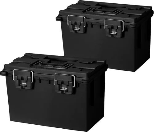 Vista 38 de Sheffield 12631 Caja de almacenamiento de munición, apilable, cajas de campo de .30, resistente al agua y al polvo, caja de almacenamiento