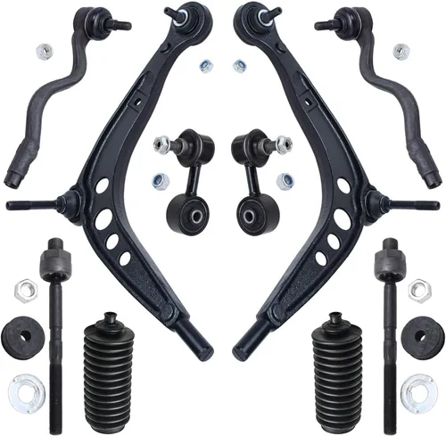Vista 558 de Detroit Axle - Kit de suspensión delantera de 10 piezas para Hyundai Accent 2006-2011, 2 brazos de control inferiores, 4 barras de acoplamiento