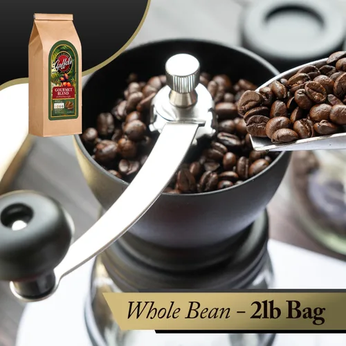 Vista 3 de Apffels Mezcla gourmet original: grano entero, tostado medio, 100% café arábica, (bolsa de 2 libras)