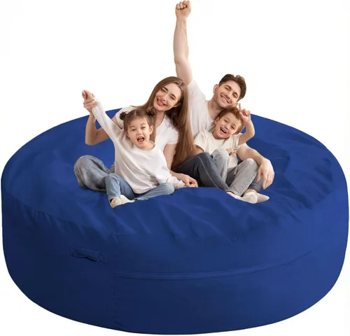 Vista 36 de HABUTWAY Silla de Puf de 2 Pies, Puf de 2' de Sillones Pequeños con Relleno, Silla de Puf en Forma de Lágrima de Terciopelo Ultra Suave con Funda