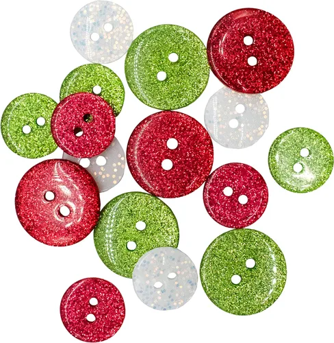 Vista 19 de Buttons Galore and More Colección Navideña de Botones Decorativos Novedosos Embellecimientos para Manualidades y Costura Proyectos Navideños