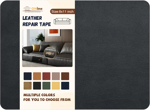 Vista 27 de ONine - Parche para reparación de cuero, autoadhesivo, diferentes colores, de 8 x 11 pulgadas para desprender y pegar, se adhiere a sofás, asientos