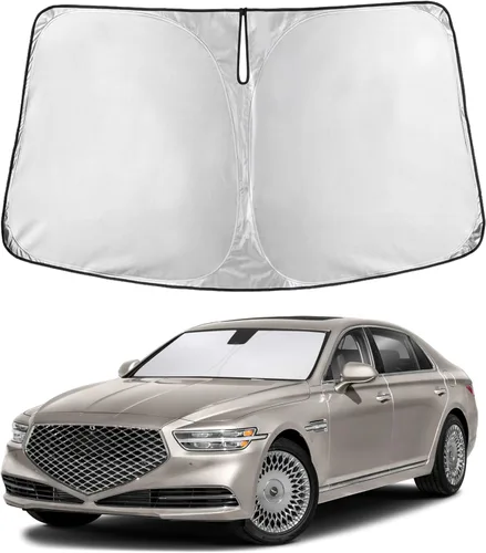 Vista 283 de EcoNour - Parasol plegable para parabrisas de Toyota Tacoma 2016-2025 2026, accesorios para camioneta de 2 puertas y 4 puertas, protector de visera