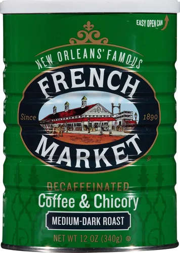 Vista 18 de French Market Coffee & Chicory Restaurant Blend Café molido tostado medio oscuro, lata de 12 onzas (paquete de 6)