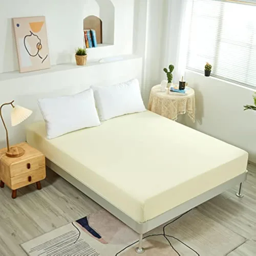 Vista 13 de NHNHN Sábana bajera ajustable con bolsillos profundos, microfibra suave, fácil cuidado, resistente al encogimiento y a la decoloración, tamaño Beige