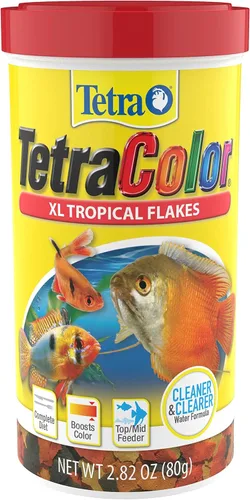 Vista 12 de Tetra Color Tropical Flakes, alimento para peces que aumentan el color, dieta nutricionalmente equilibrada para peces tropicales, 2.2 libras