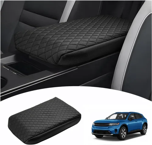 Vista 13 de Shademax Funda de consola central para Tesla Model Y Juniper 2025-2026 / Modelo 3 Highland 2024-2026 Cojín para reposabrazos Funda de cuero