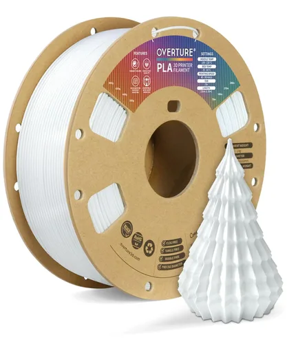 Vista 54 de OVERTURE - Filamento PLA 1/16 pulgadas, consumibles para impresora 3D, carrete de cartón de 2.2 libras, precisión dimensional +/- 0.0008 pulgadas