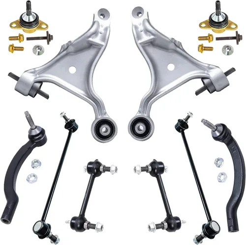 Vista 30 de Detroit Axle - Kit de suspensión frontal de 10 piezas para Chevy Trailblazer EXT GMC Envoy XL XUV Buick Rainier Isuzu Ascender Olds Bravada, brazos