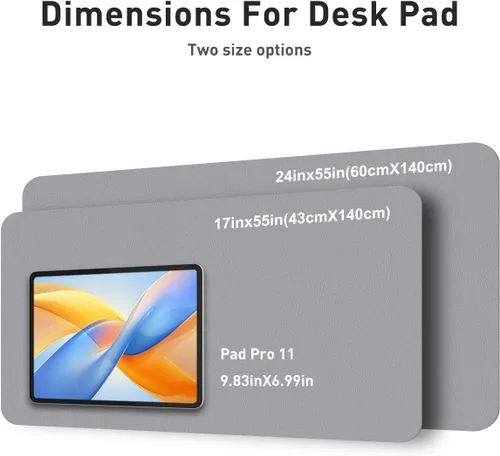 Vista 647 de Aothia Protector de escritorio de cuero, alfombrilla para mouse, alfombrilla de escritorio de oficina, 31.5 x 15.7 pulgadas, secante de escritorio