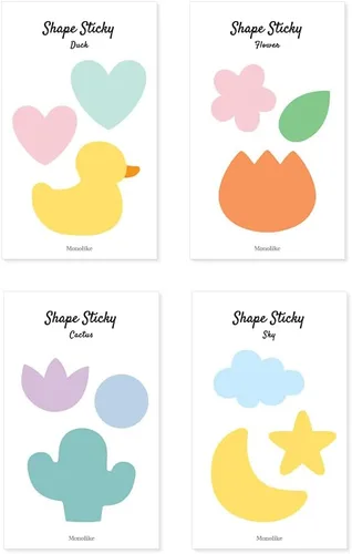 Vista 9 de Monolike Bubble Bear Sticky-it - Juego de 8 blocs de notas autoadhesivas 30 hojas
