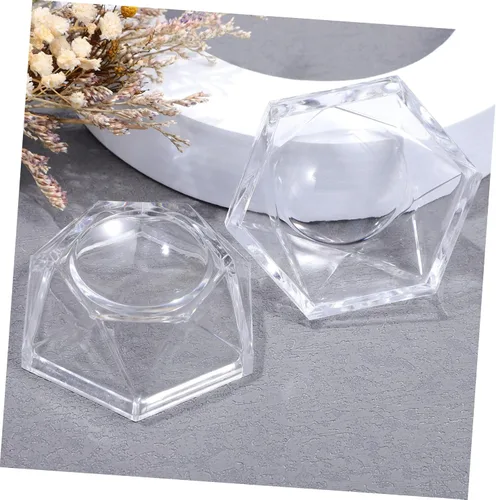 Vista 4 de Homoyoyo 2 piezas Base de acrílico Esfera Soporte de globo Base de Esfera de Cristal Soporte de Esfera para Exhibición de Esfera de Cristal Soportes