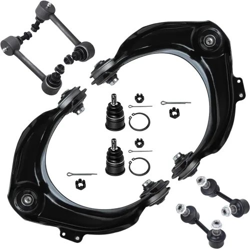 Vista 291 de Detroit Axle - Kit de brazos de control delanteros de 8 piezas para Toyota Sienna 2004-2010, 2 brazos de control inferiores con rótulas, 4 barras