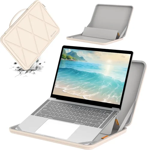 Vista 14 de Funda protectora rígida Smatree MS41T EVA con soporte compatible para laptop HP OmniBook Ultra Flip 2-en-1 de 14 pulgadas Next Gen AI PC MS - Negro