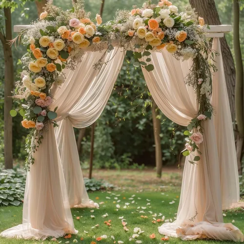Vista 16 de PARTISKY Tela drapeada para arco de boda, cortinas negras de 19 pies, cortinas transparentes para telón de fondo, decoración de arco de boda